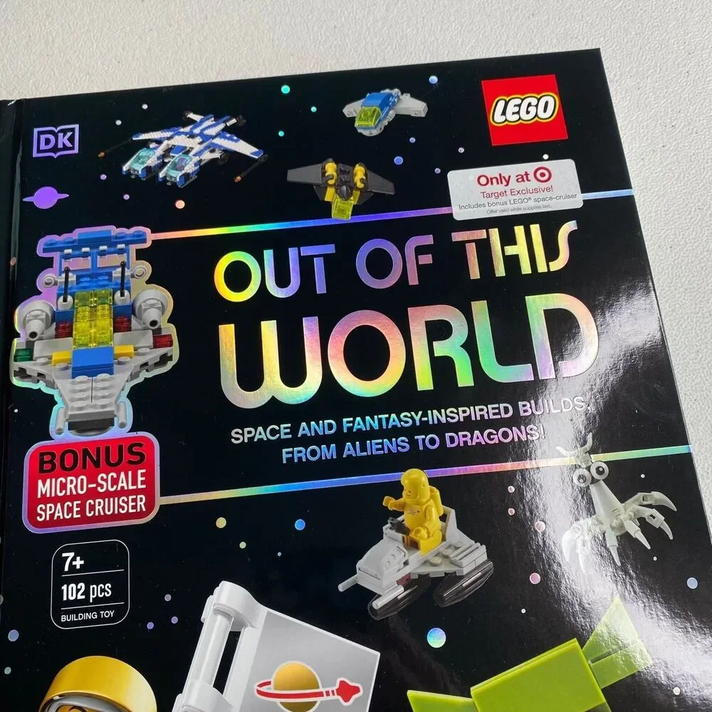 Out of this World LEGO Book (Target exclusive) Hardback Book With Ship Build